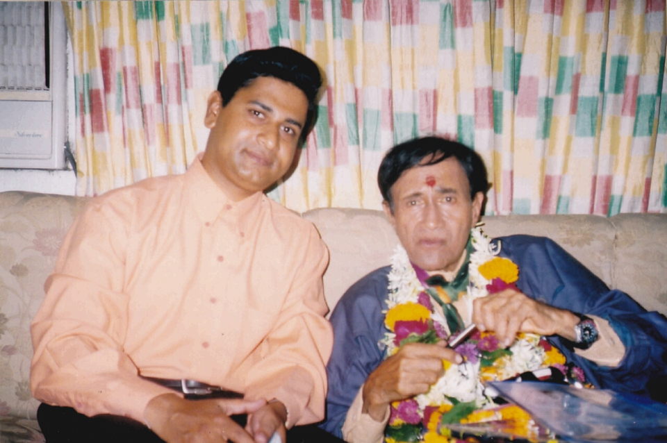 Shekhar with Dev Anand
